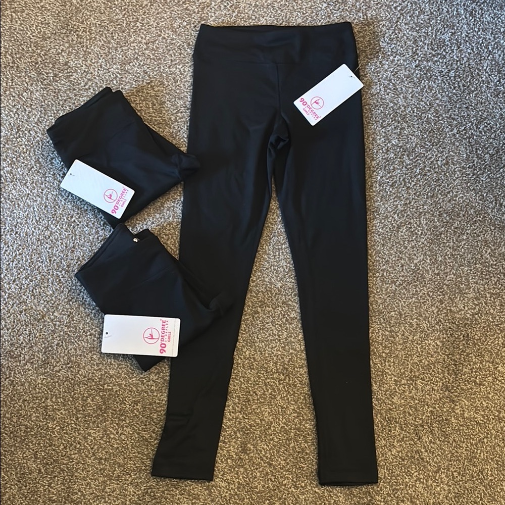 3 pairs Black Kids Leggings